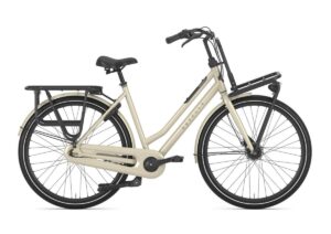 GAZELLE HeavyDutyNL DAMES caramel khaki glans 59cm 2025