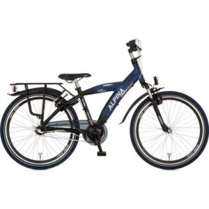 ALPINA Yabber JONGENS Sporty Blue Matt - Jet Black Metallic Matt 42cm 2021
