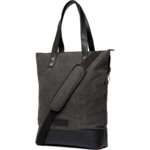 Cortina Schoudertas Oslo grijs zwart canvas