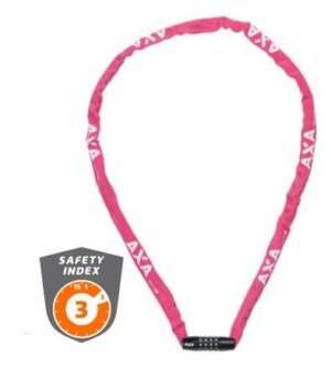 Axa kettingslot rigid roze 120cm code